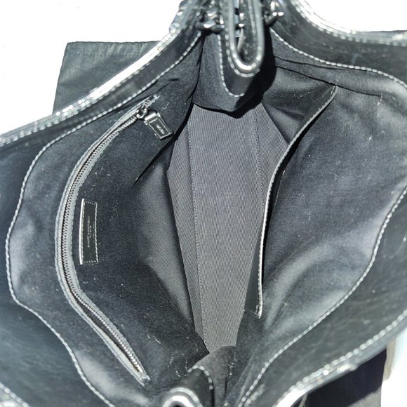 YSL Niki Large Crinkled Calf Shopper Tote Bag- Almost NEW w/ black on black HW - Picture 4 of 17